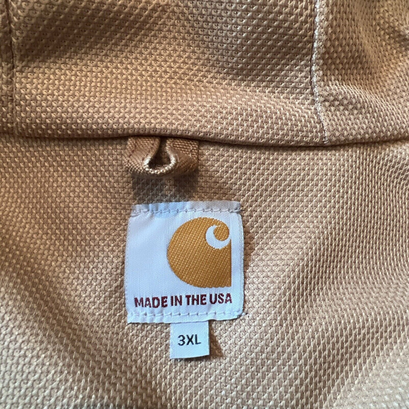 CarHartt Jacket 3XL Brown Hooded Work Coat J131-BRN Men's GUC Outdoor - Picture 13 of 15